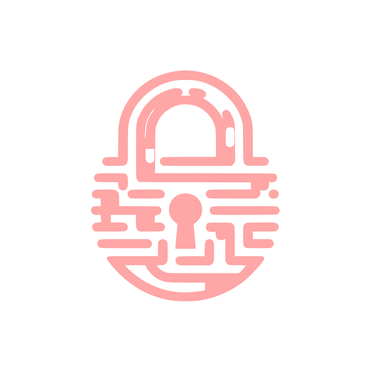 Lock Logo #ffa6a6