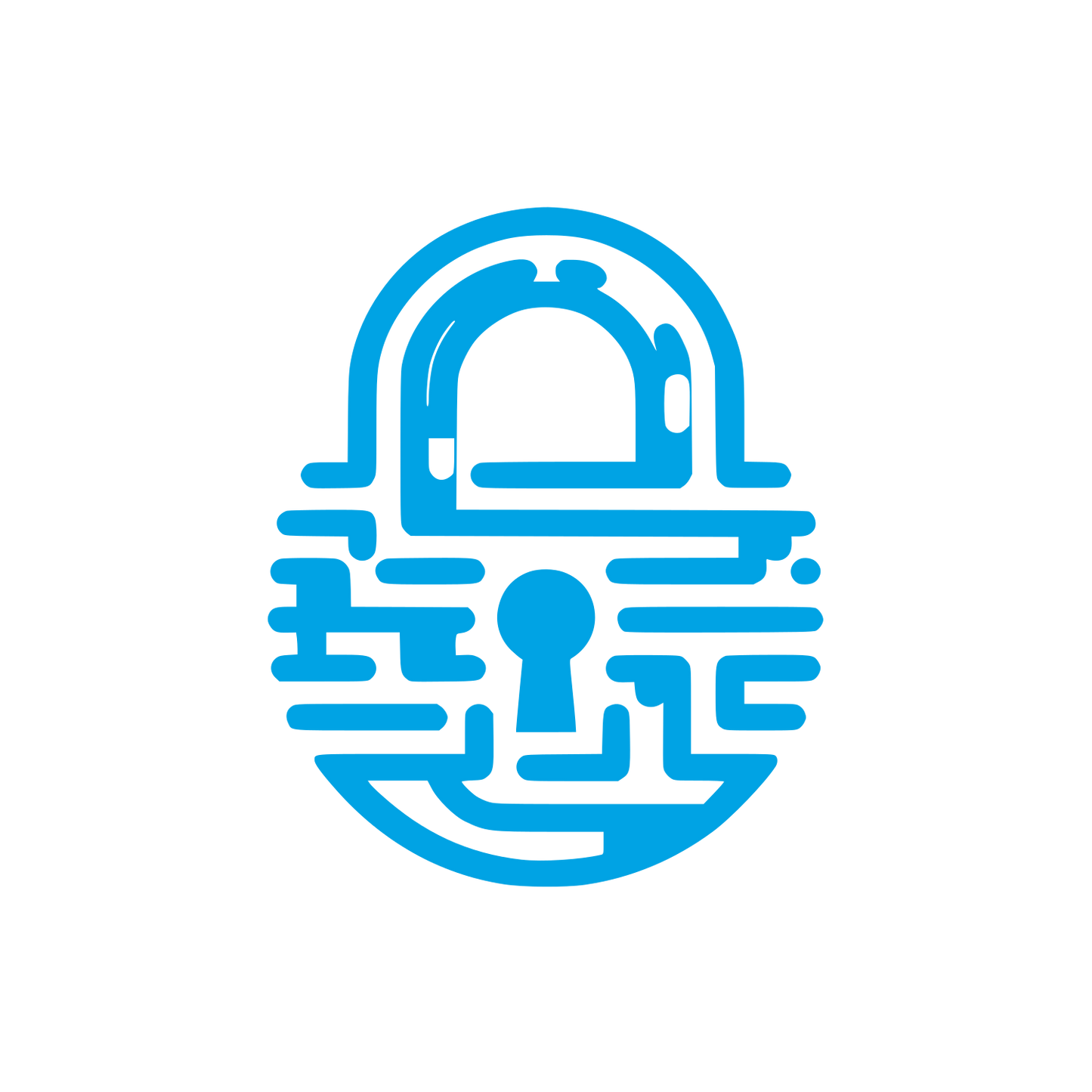 Lock Logo #00a3e4