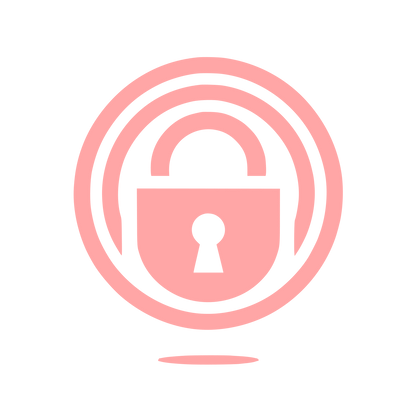 Security Padlock Logo #ffa6a6