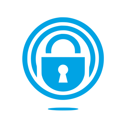Security Padlock Logo #00a3e4