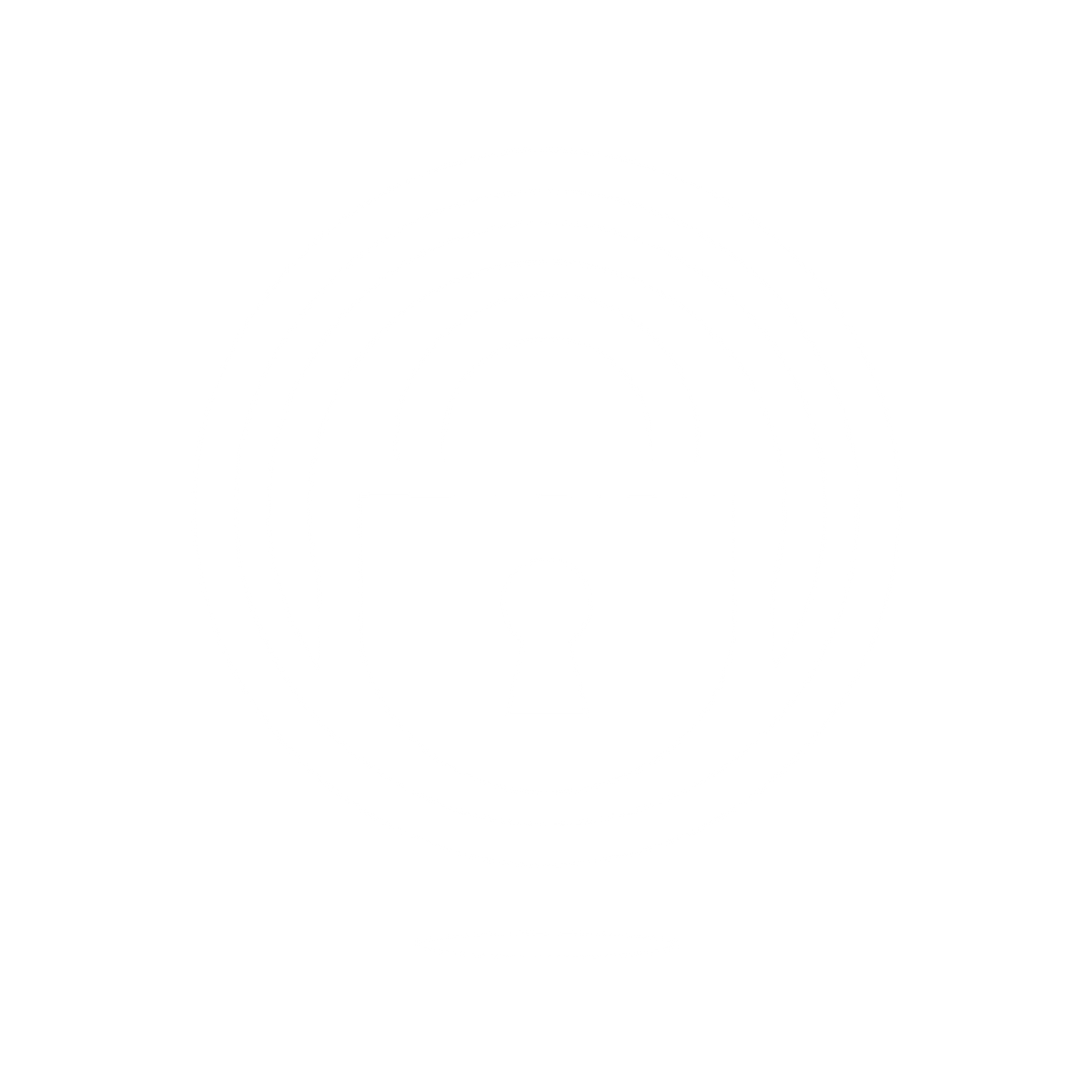 Security Padlock Logo #ffffff