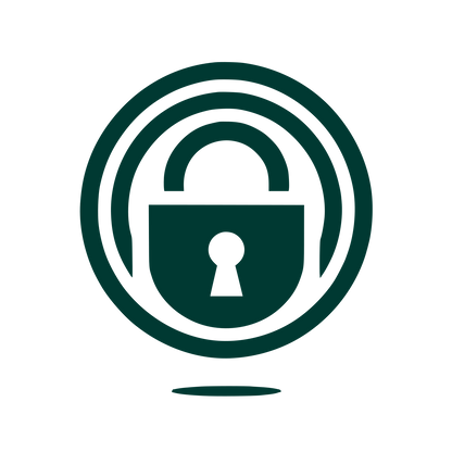 Security Padlock Logo #003932