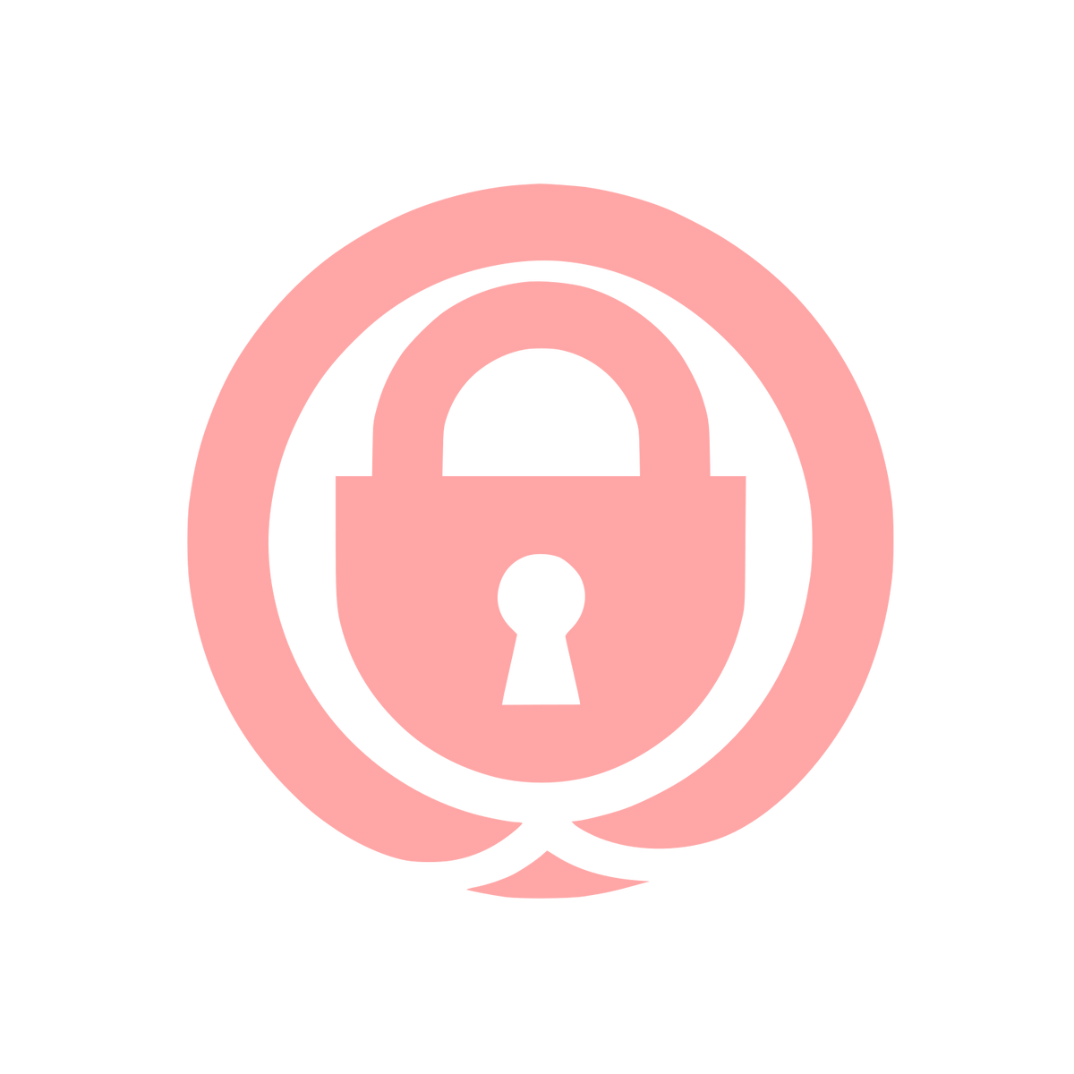 Secure Padlock Logo #ffa6a6