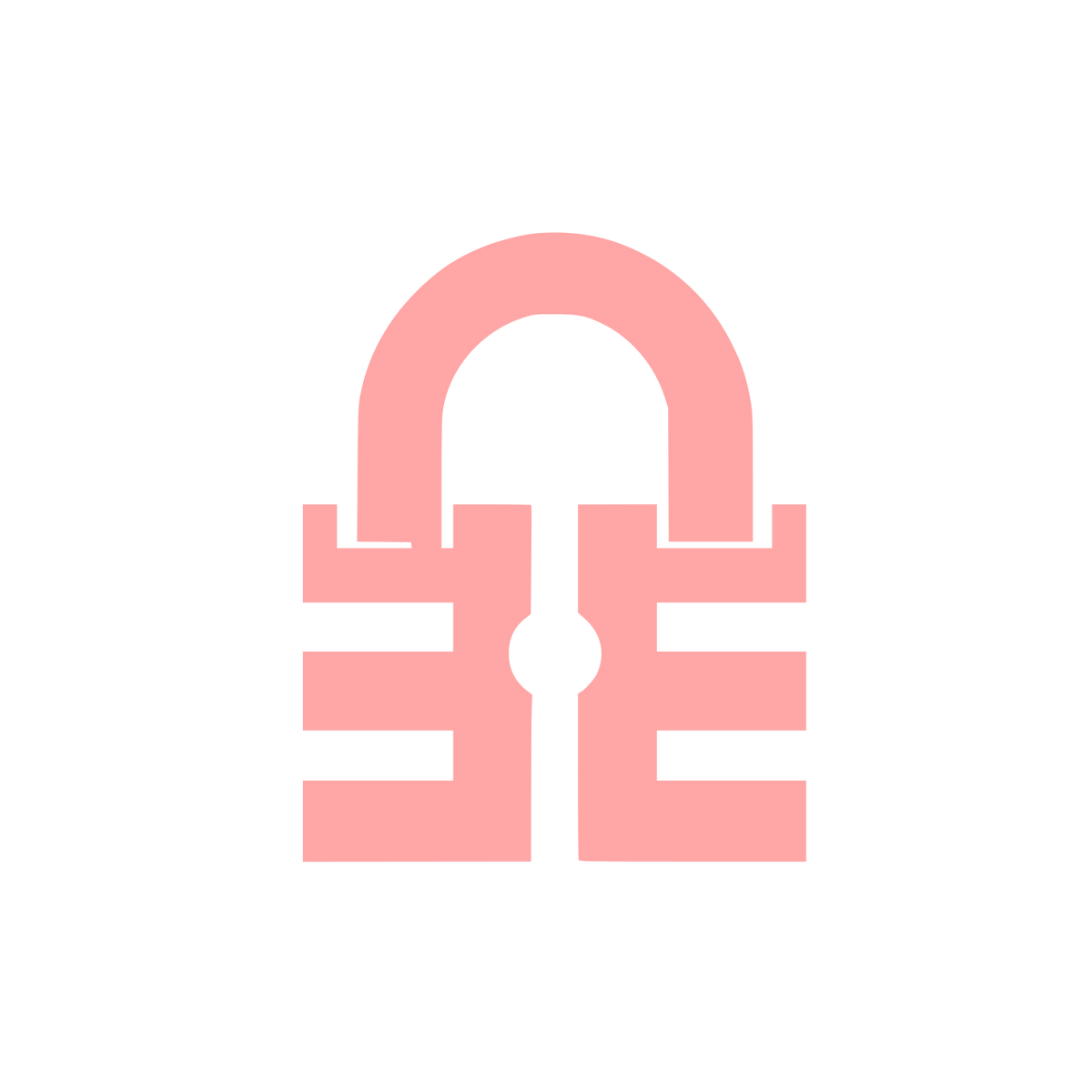 Padlock Logo #ffa6a6