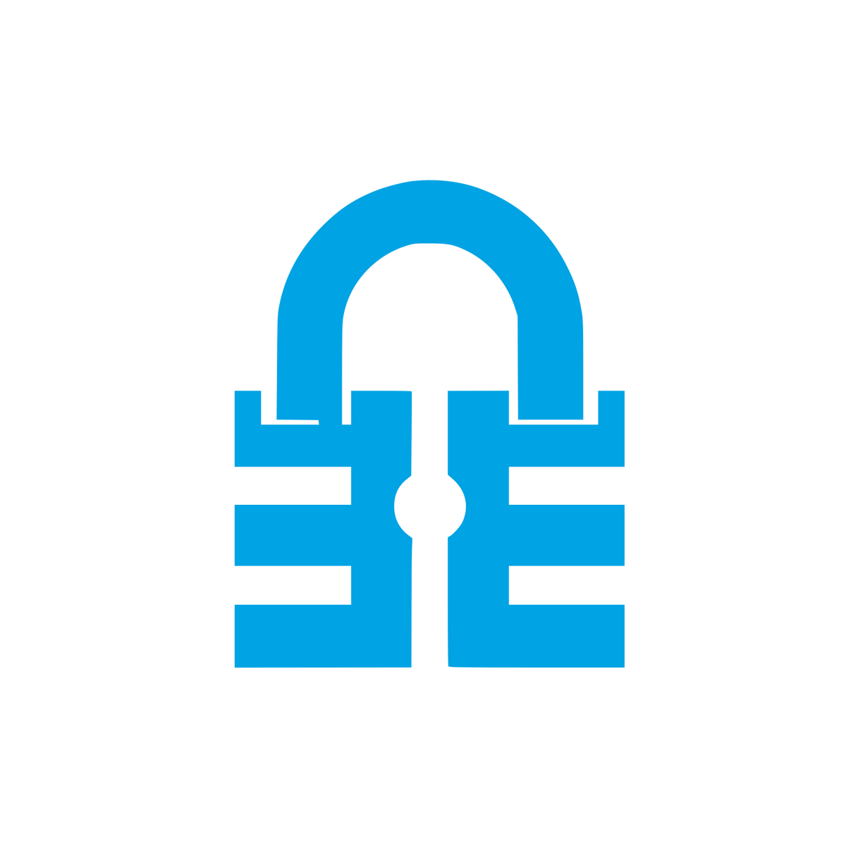 Padlock Logo #00a3e4