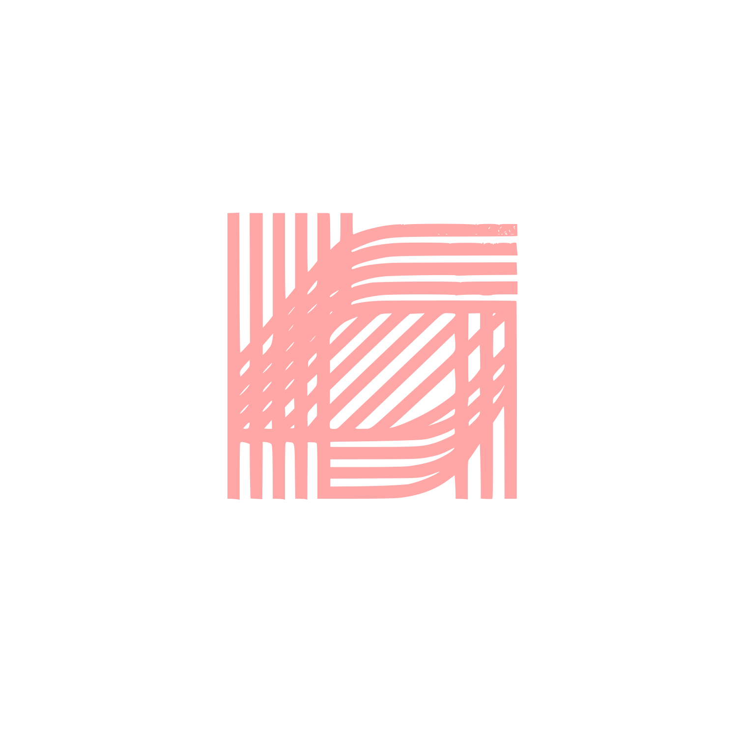 Loom Striped Logo #ffa6a6