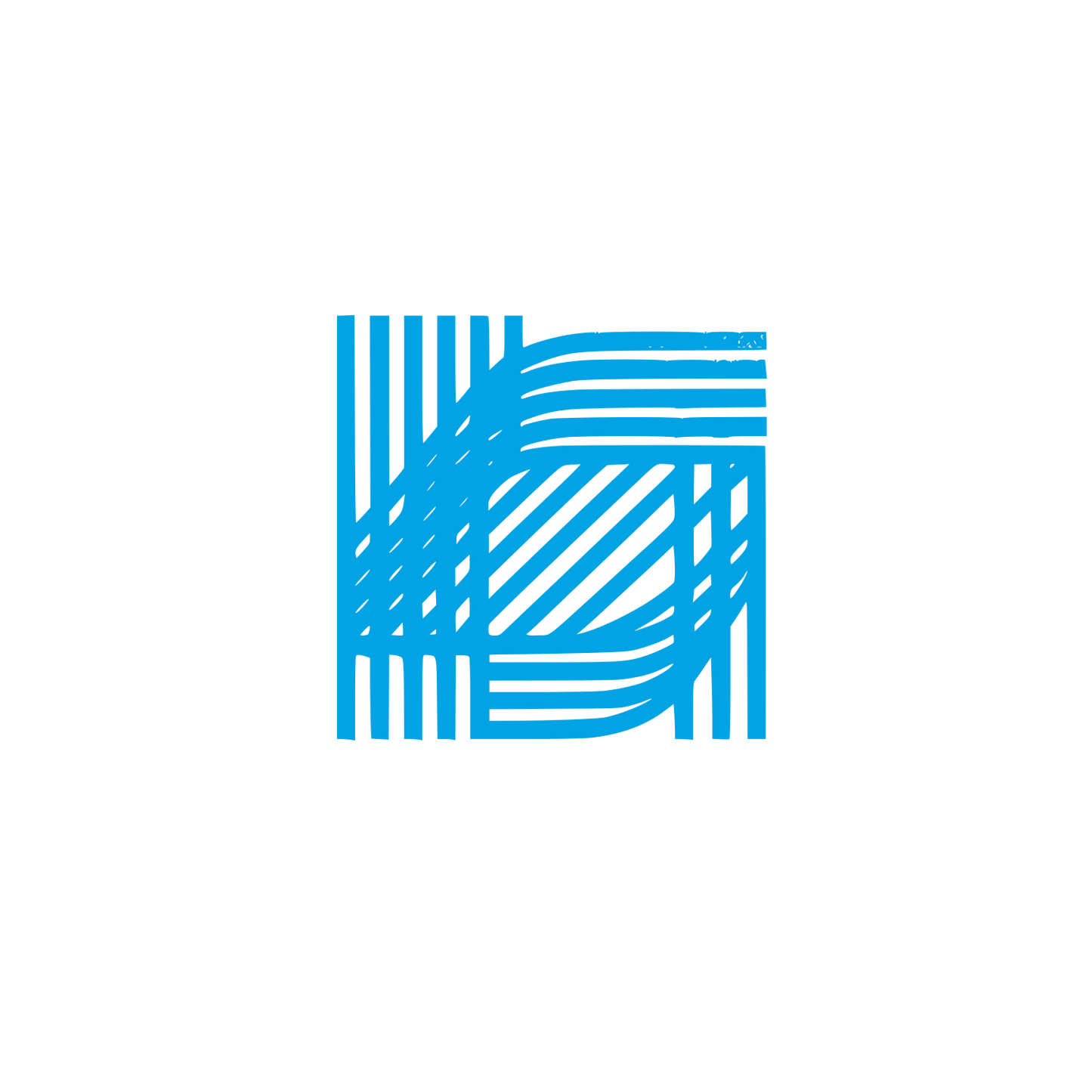 Loom Striped Logo #00a3e4