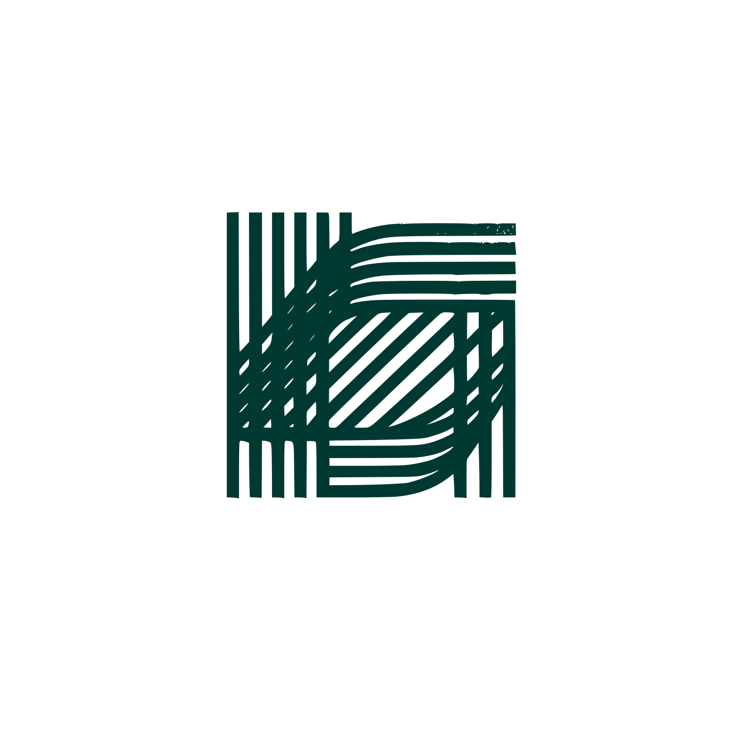 Loom Striped Logo #003932