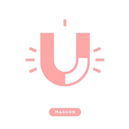 Magnetic U Logo #ffa6a6