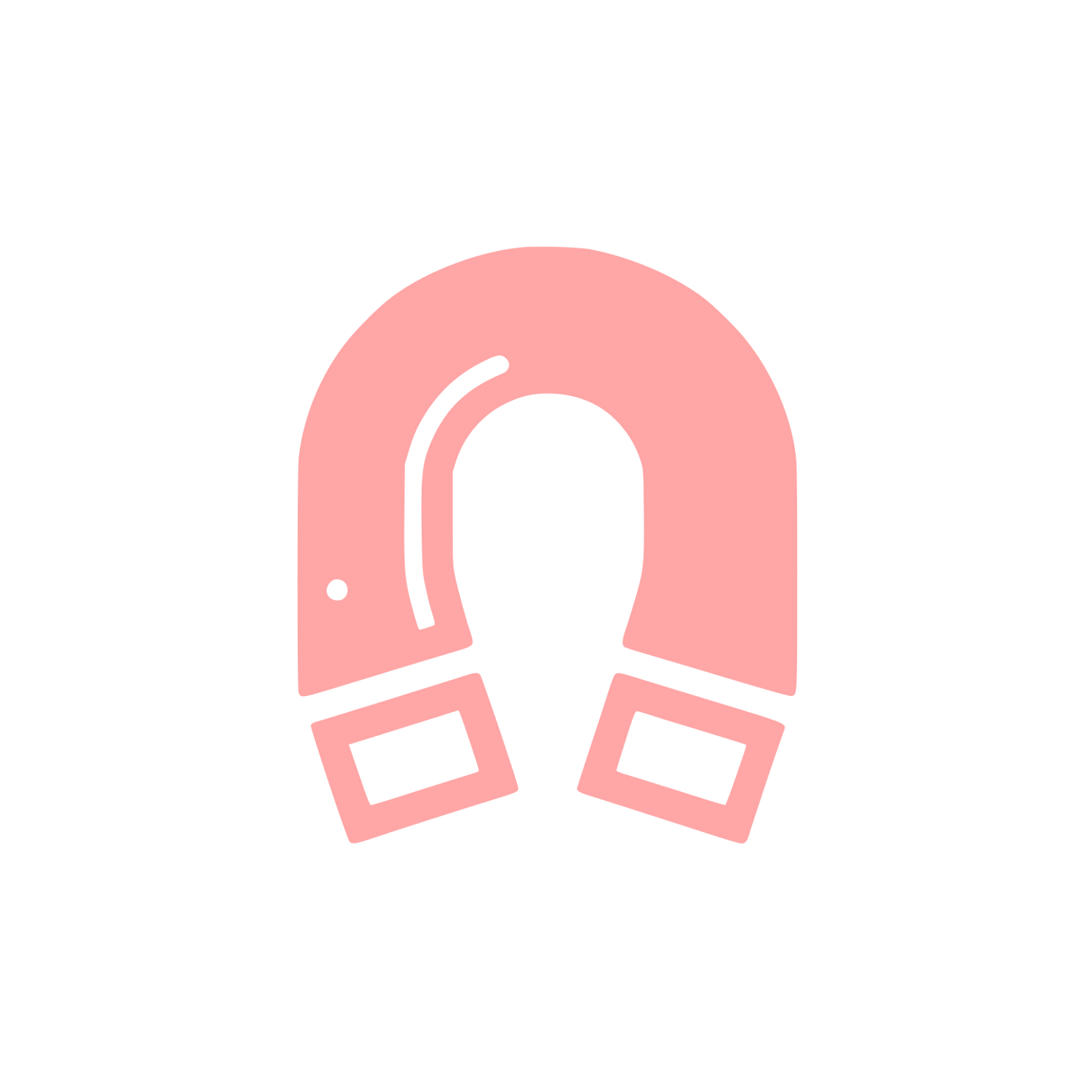 Magnetic Horseshoe Logo #ffa6a6