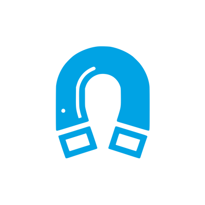 Magnetic Horseshoe Logo #00a3e4