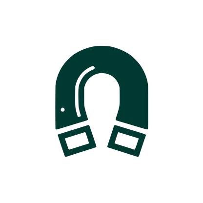 Magnetic Horseshoe Logo #003932