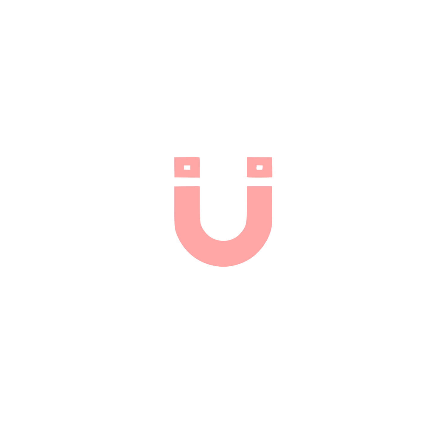 Minimalist Face Logo #ffa6a6