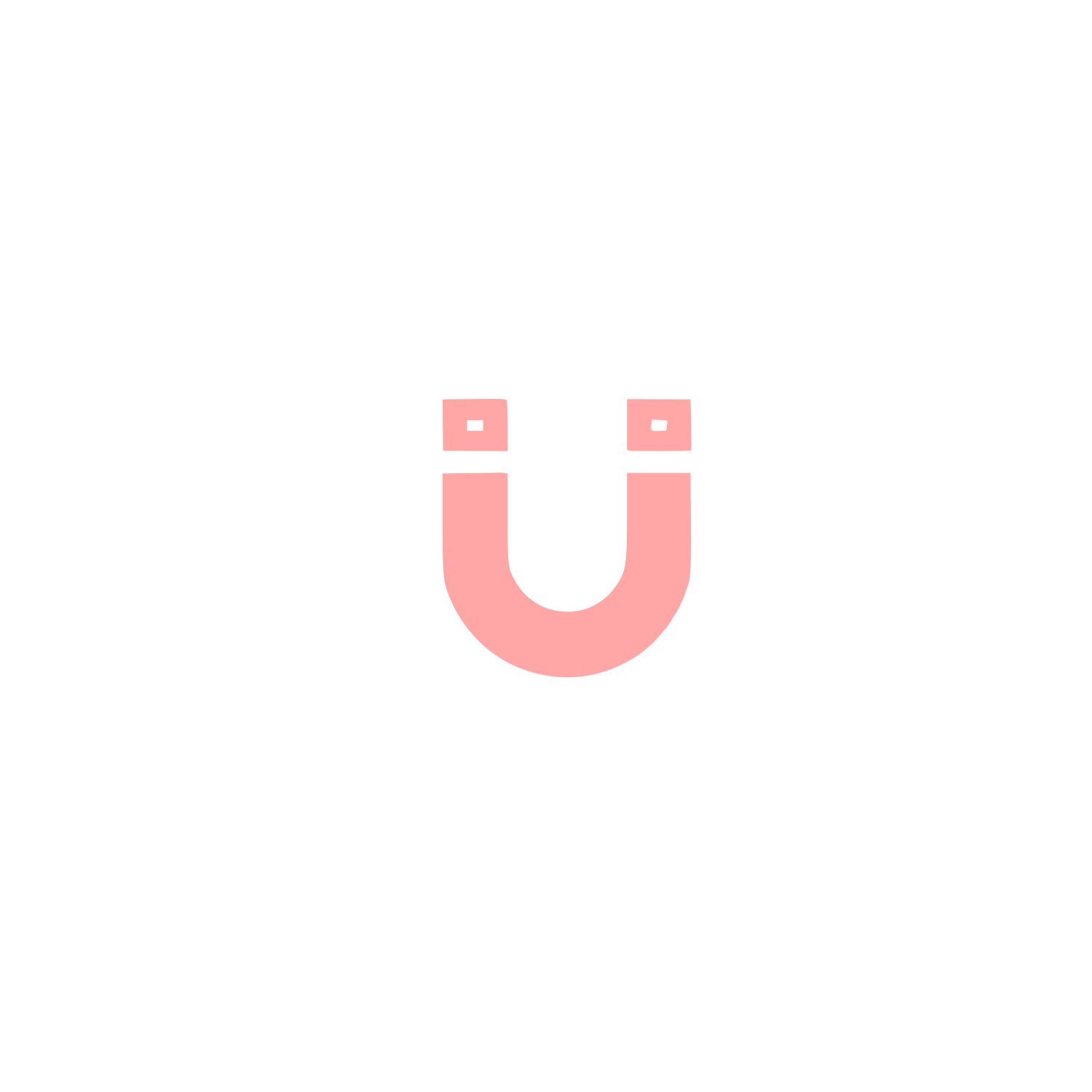 Minimalist Face Logo #ffa6a6