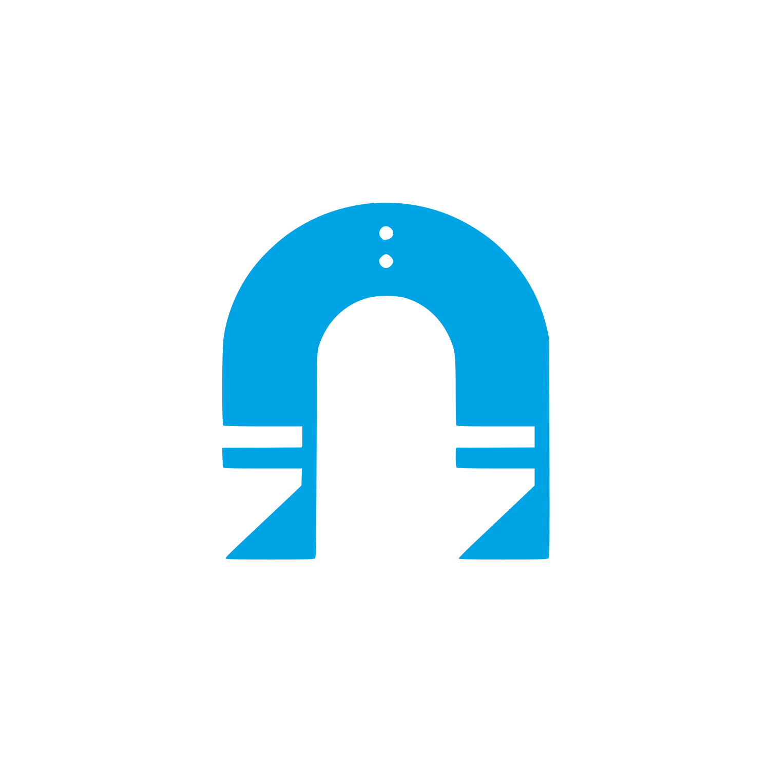 Monochrome Helmet Logo #00a3e4