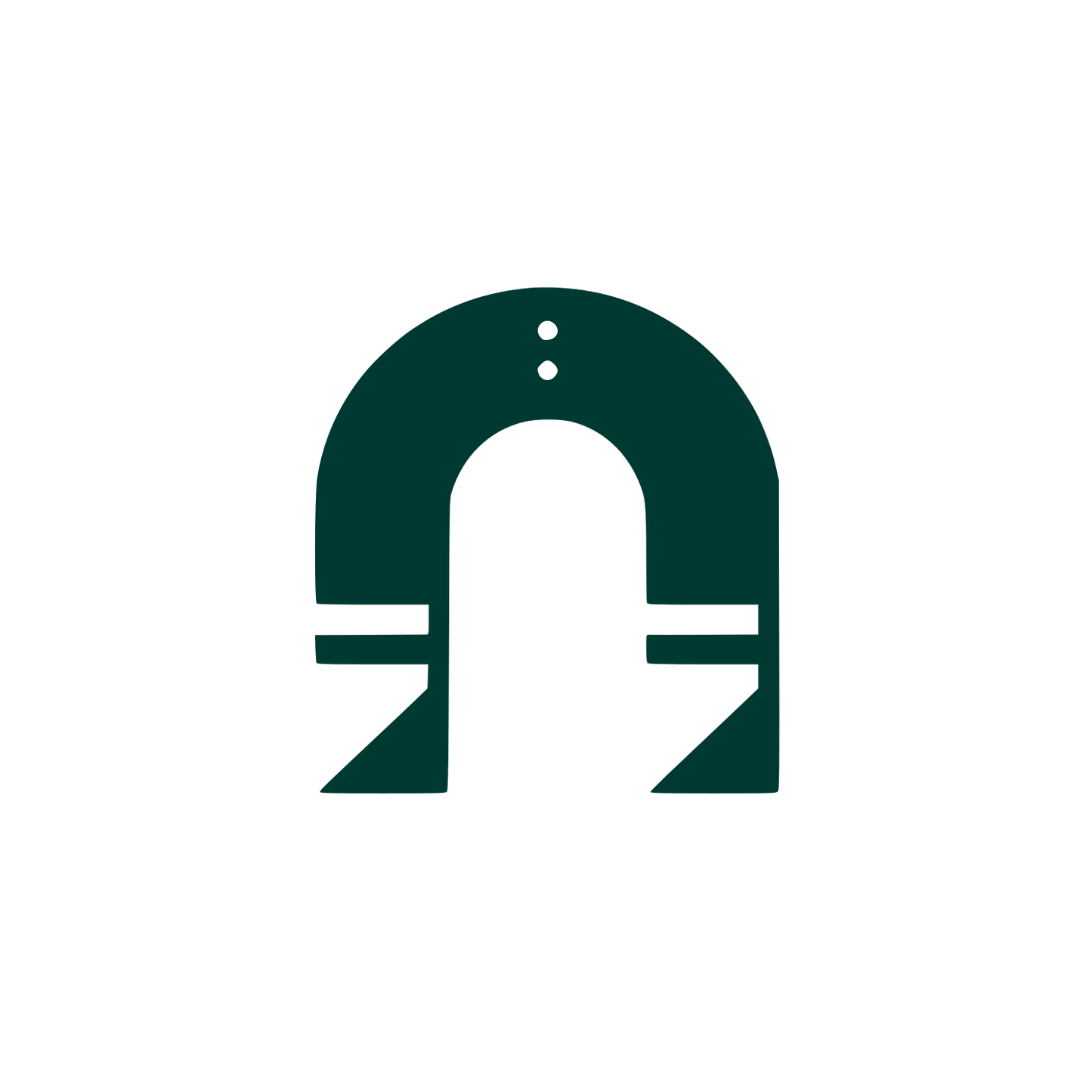 Monochrome Helmet Logo #003932
