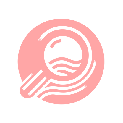 Magnifying Wave Logo #ffa6a6