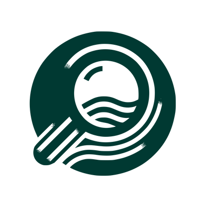 Magnifying Wave Logo #003932