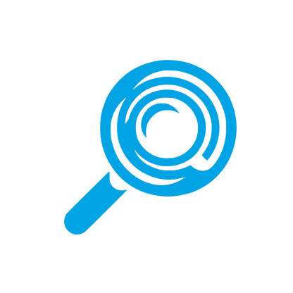 Magnifying Glass Logo #00a3e4