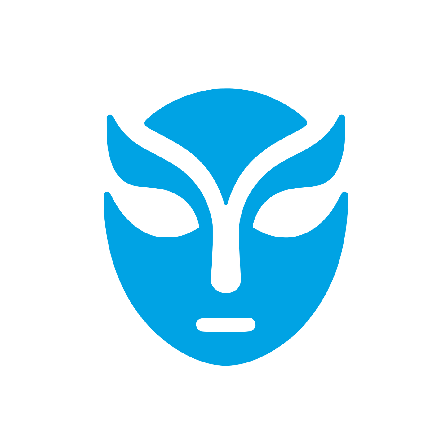Abstract Mask Logo #00a3e4