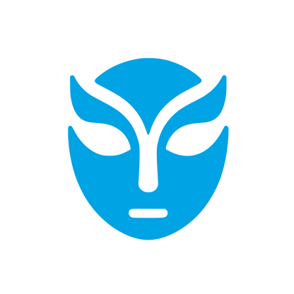 Abstract Mask Logo #00a3e4