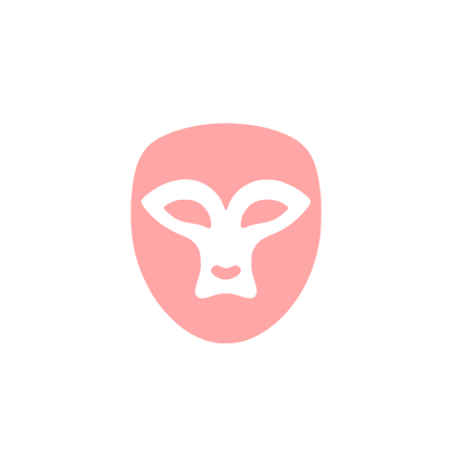Alien Mask Logo #ffa6a6
