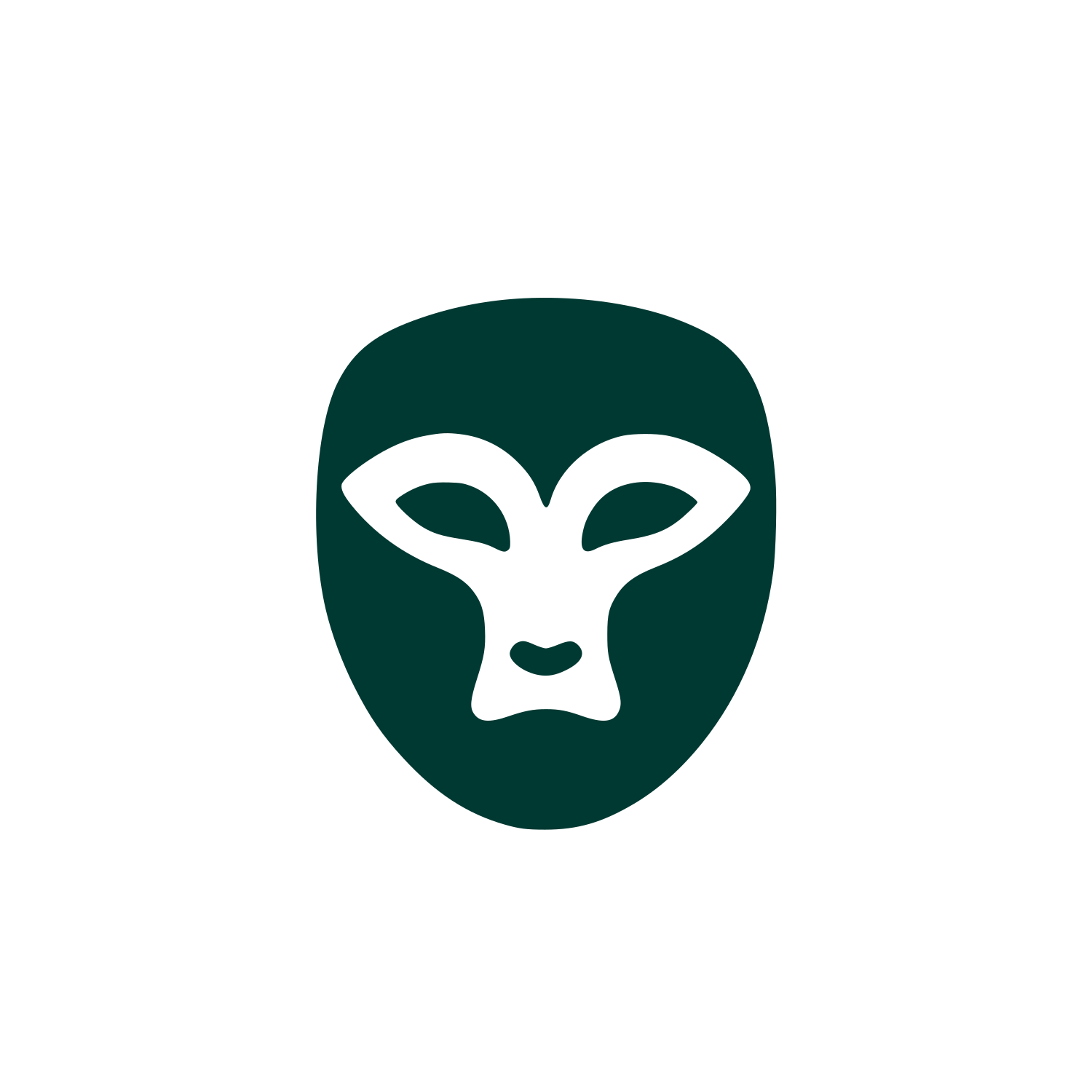 Alien Mask Logo #003932
