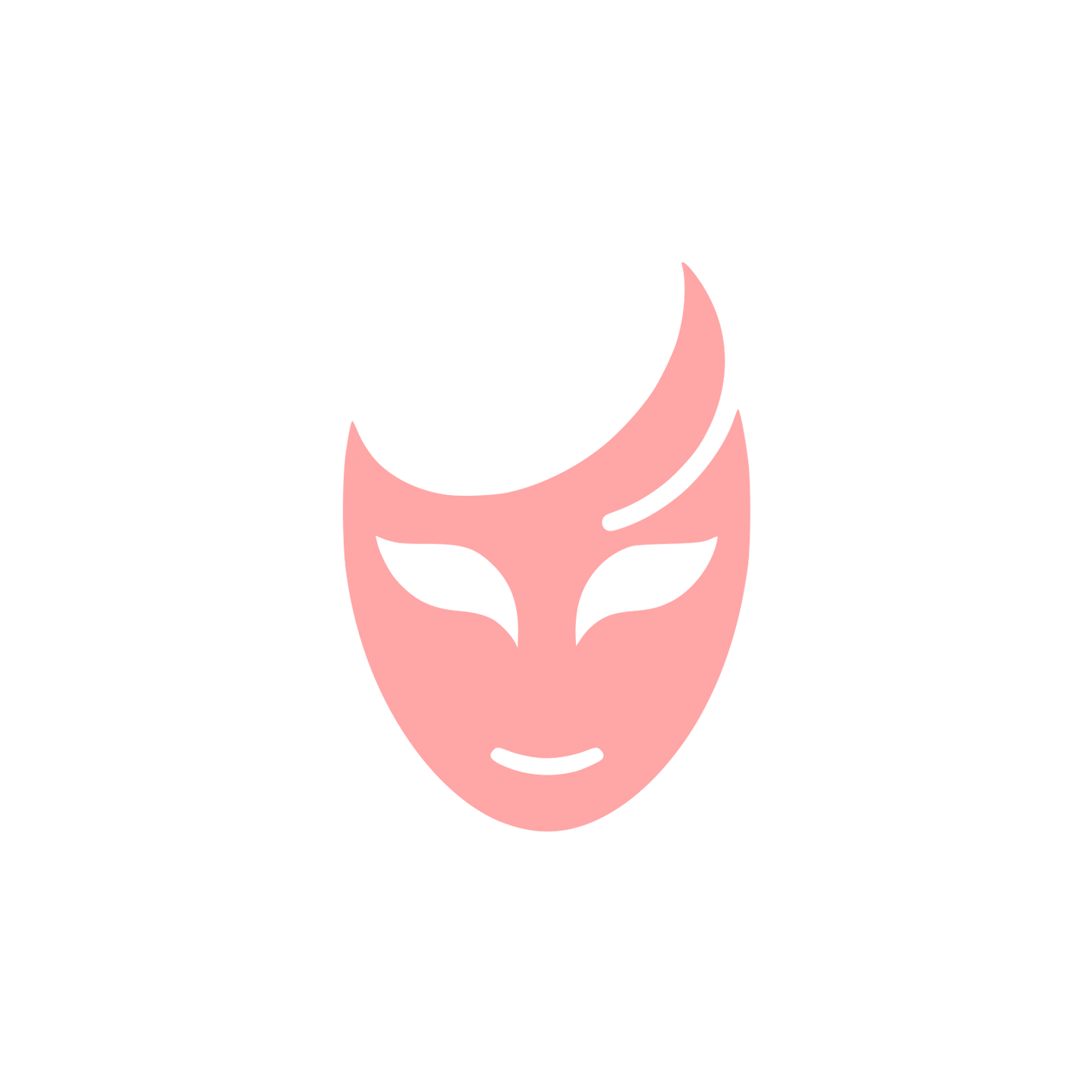 Dramatic Mask Logo #ffa6a6