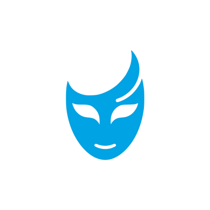 Dramatic Mask Logo #00a3e4