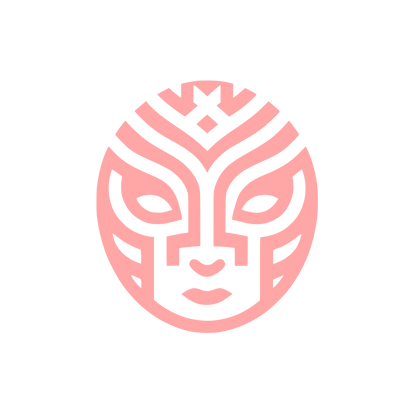 Tribal Mask Logo #ffa6a6