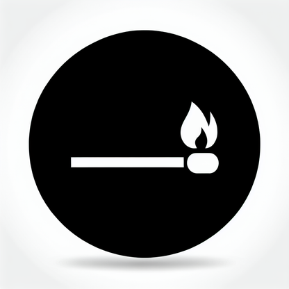 Matchstick Flame Logo