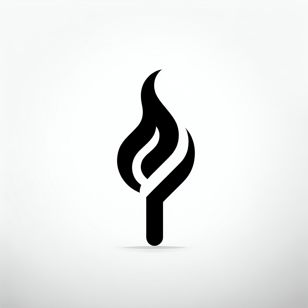 Abstract Torch Logo