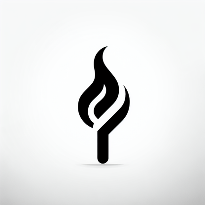 Abstract Torch Logo