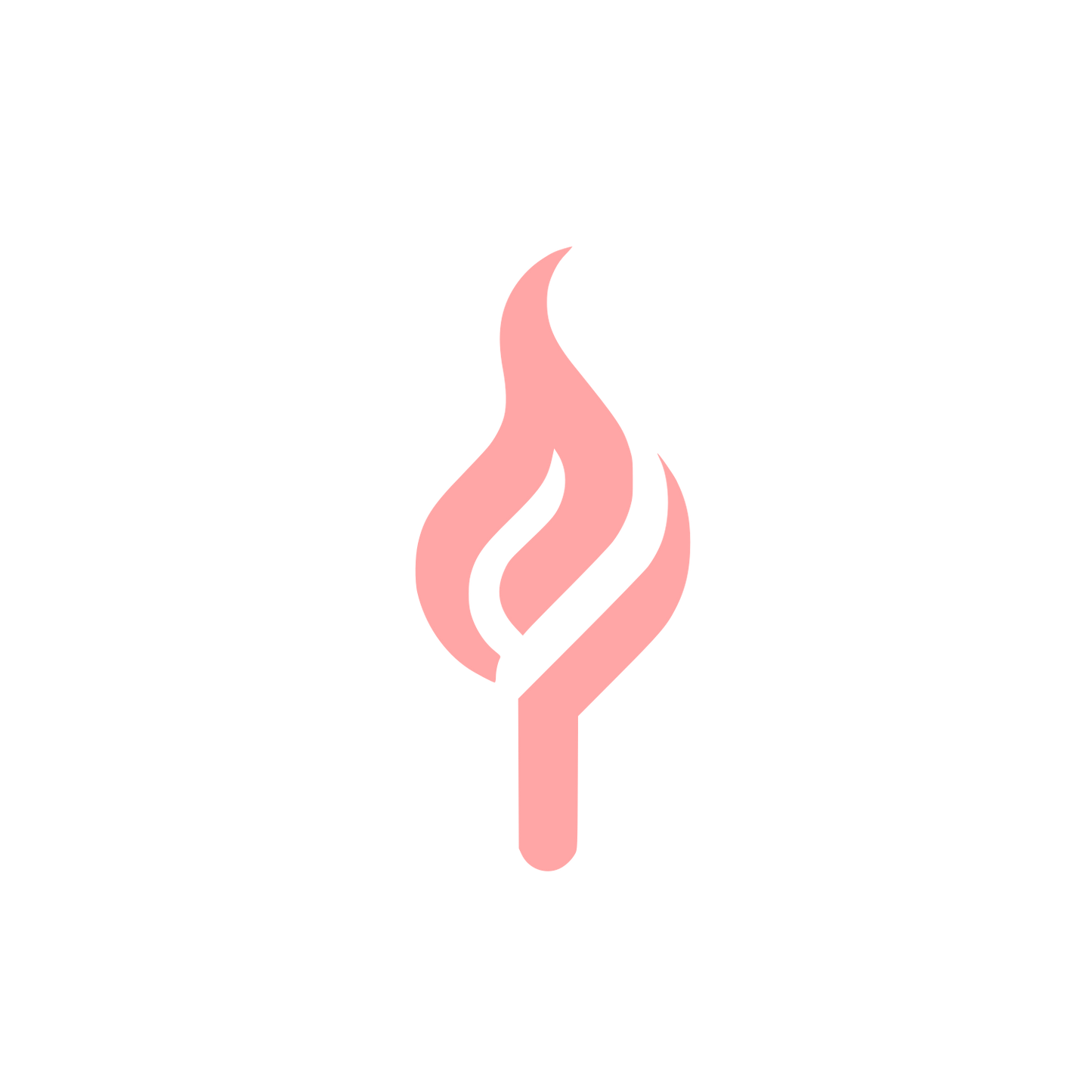 Abstract Torch Logo #ffa6a6