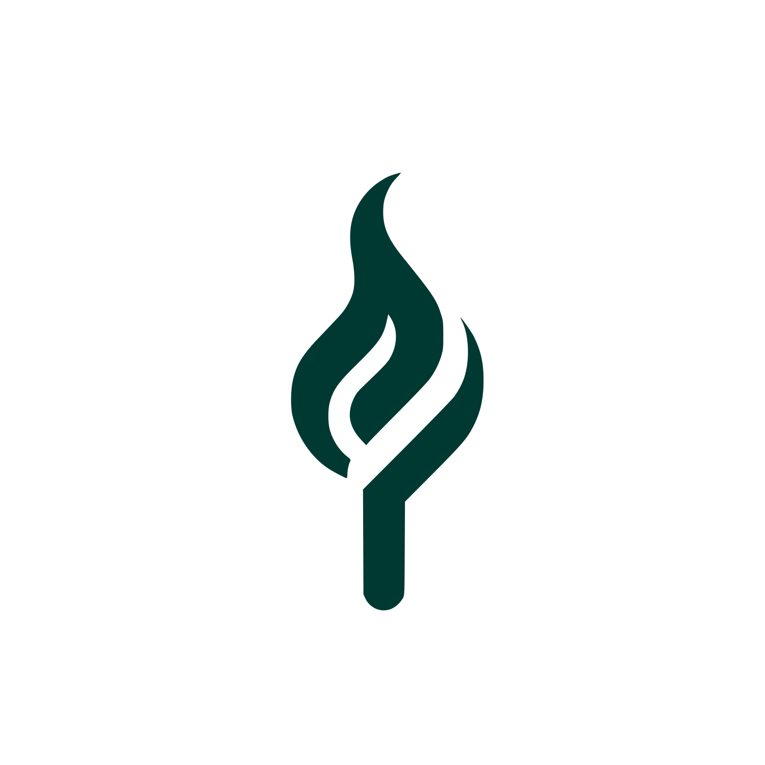 Abstract Torch Logo #003932