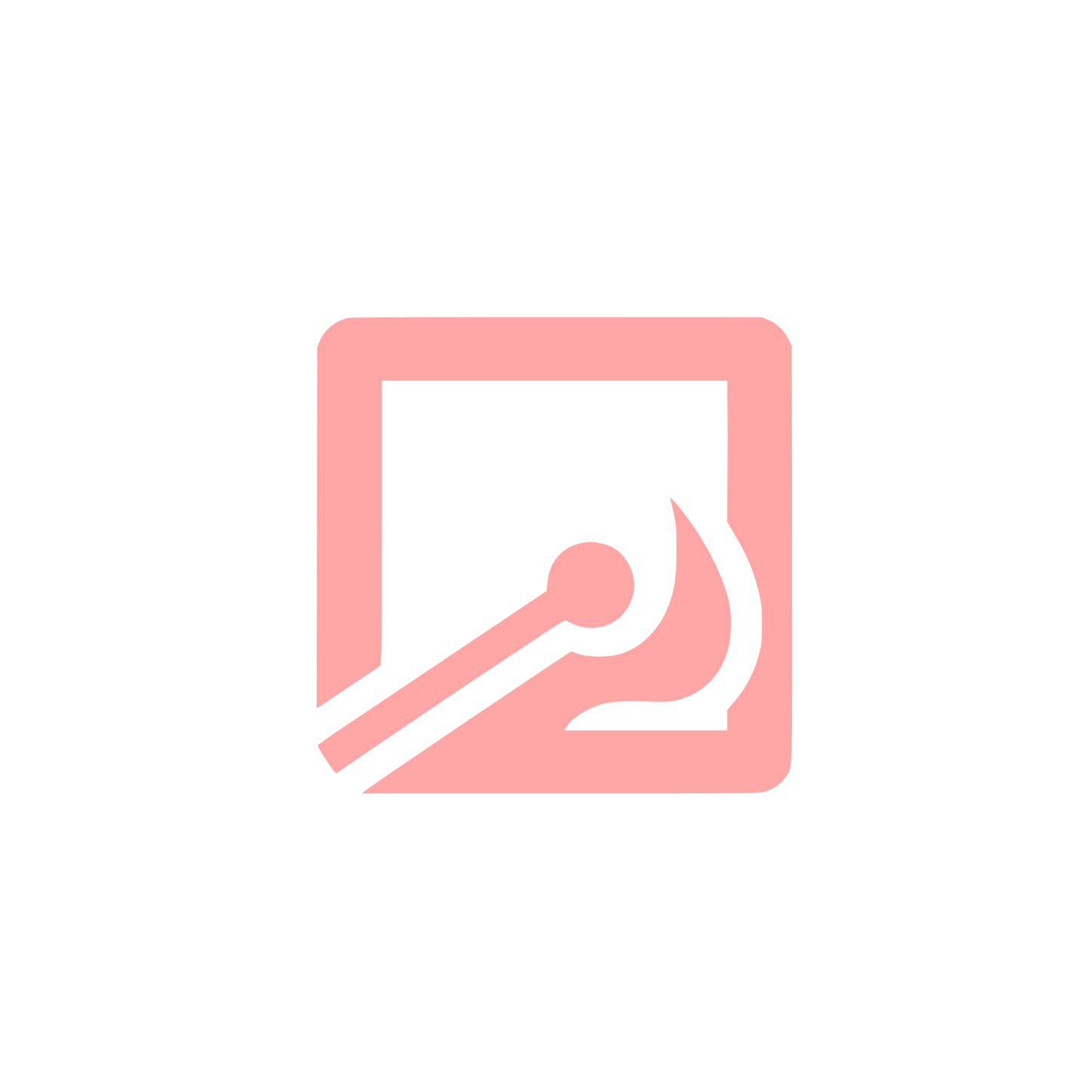 Matchstick Flame Logo #ffa6a6