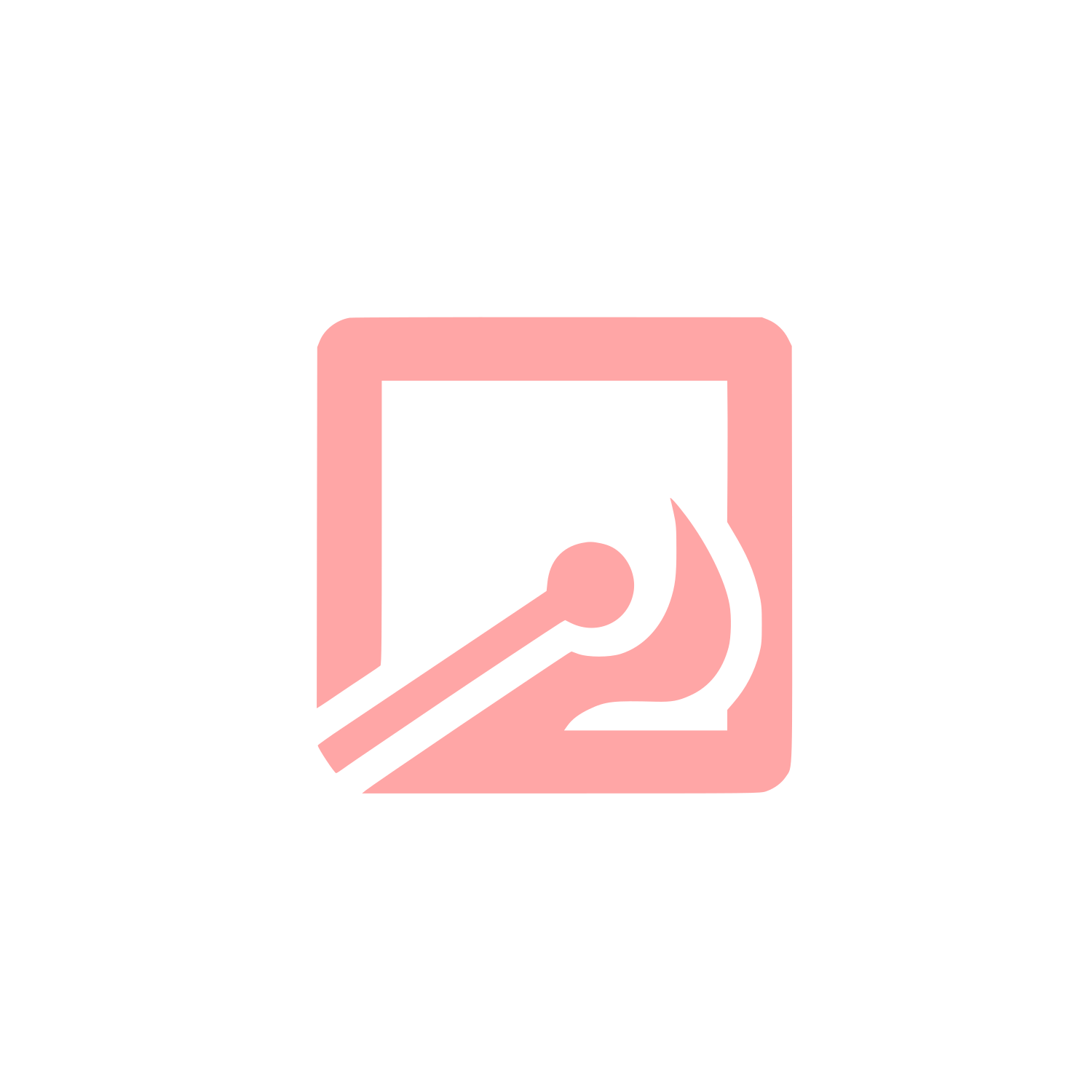 Matchstick Flame Logo #ffa6a6