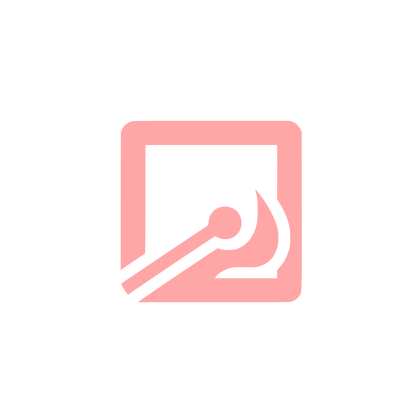 Matchstick Flame Logo #ffa6a6