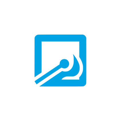 Matchstick Flame Logo #00a3e4