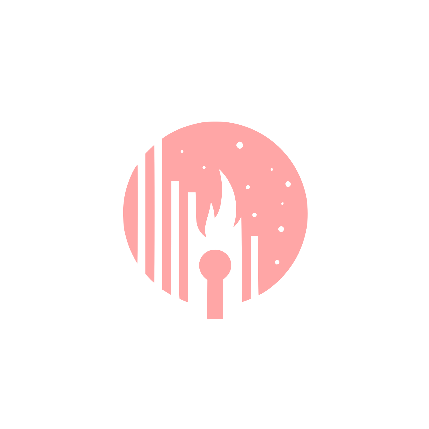 Torch Logo #ffa6a6