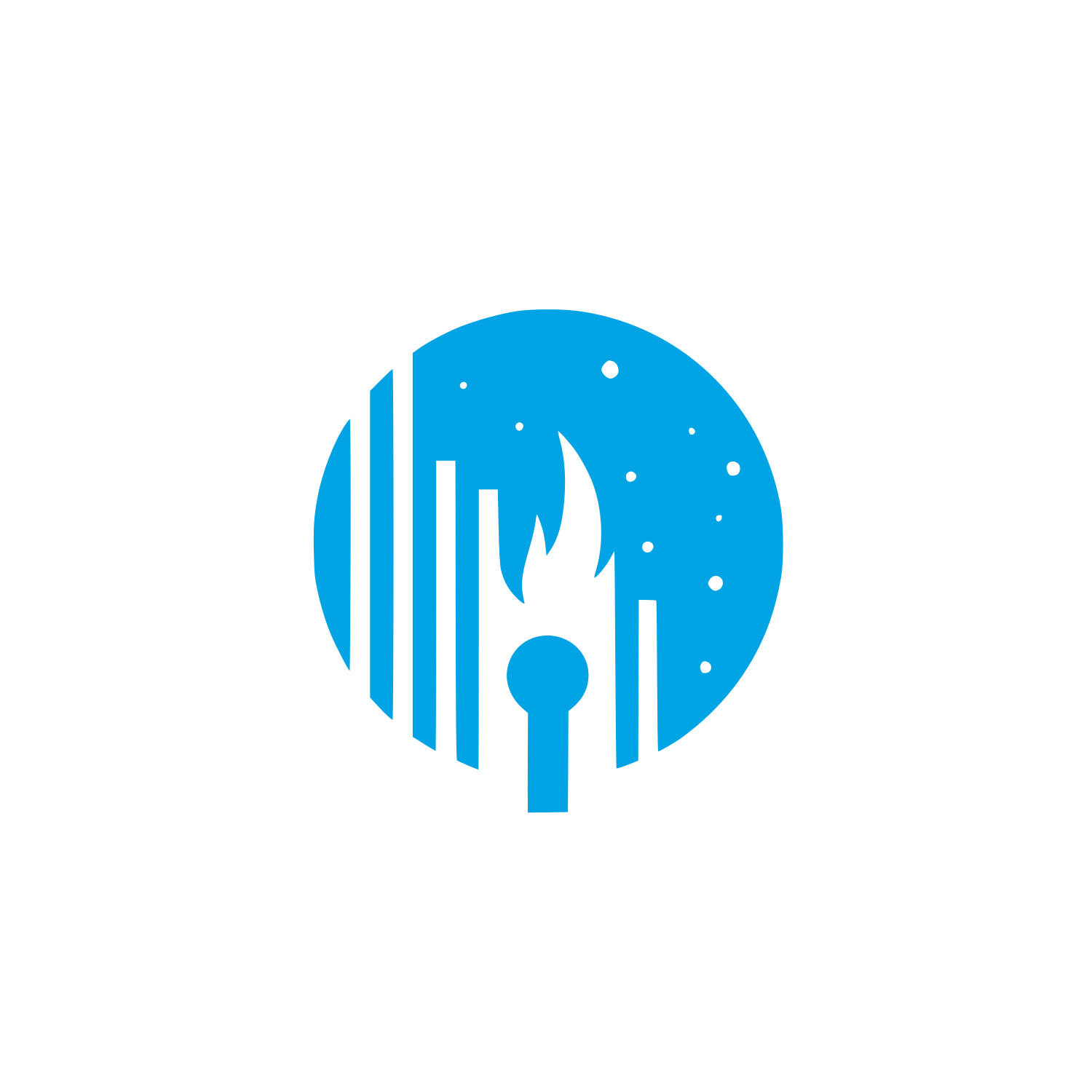 Torch Logo #00a3e4