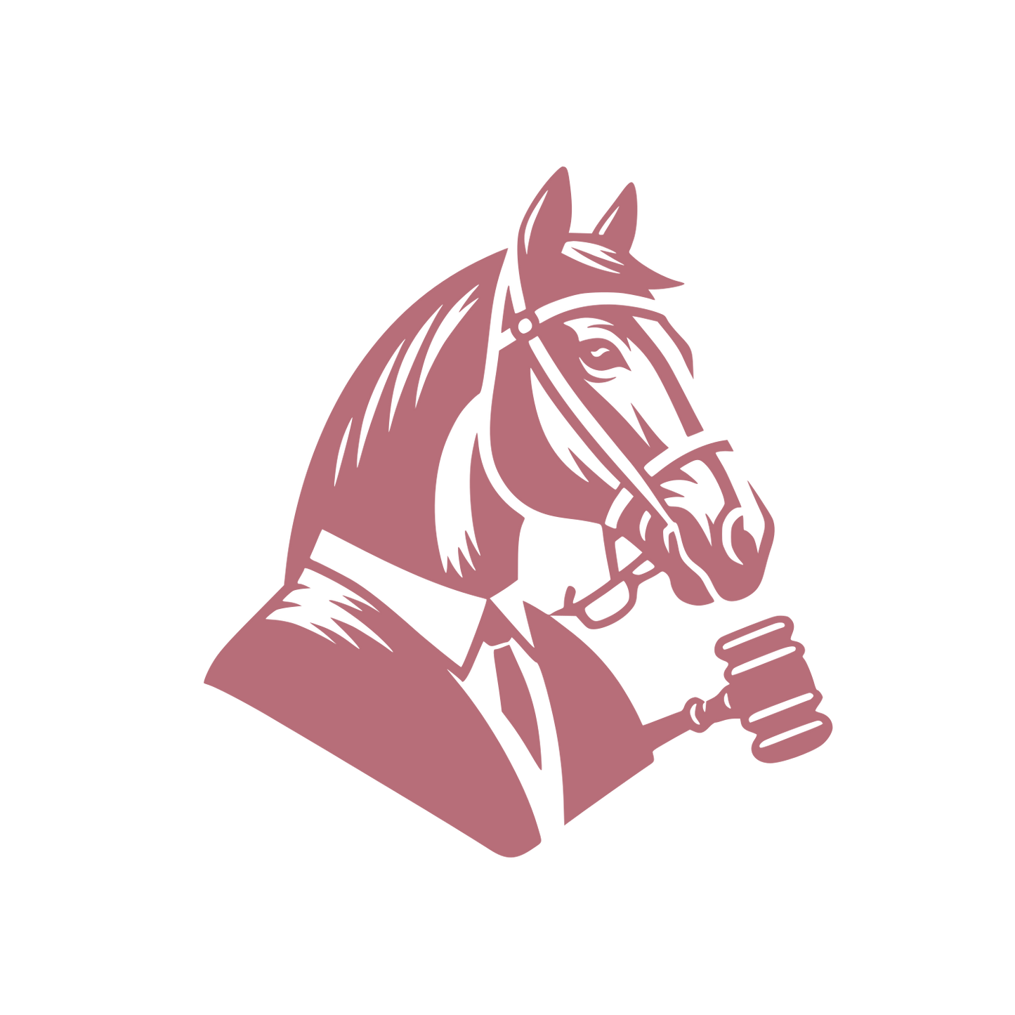 Horse in Suit Logo #B76E79