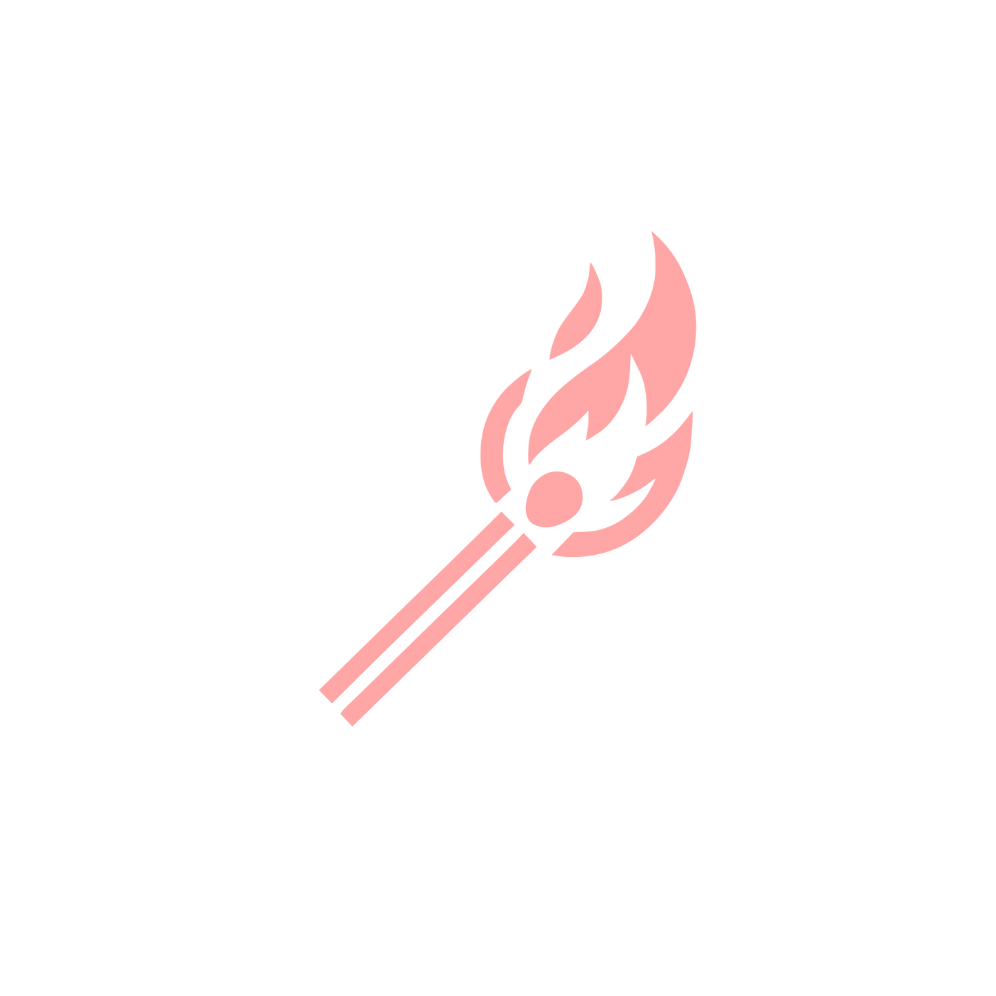 Torch Flame Logo #ffa6a6