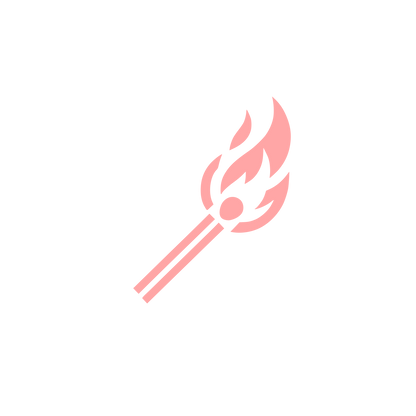 Torch Flame Logo #ffa6a6