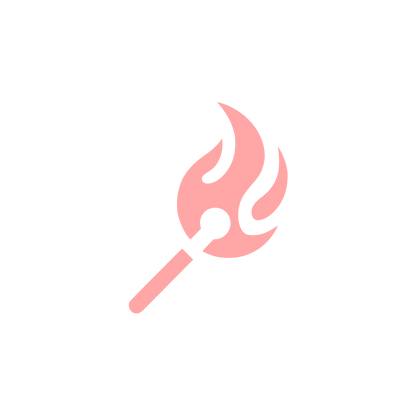 Match Flame Logo #ffa6a6