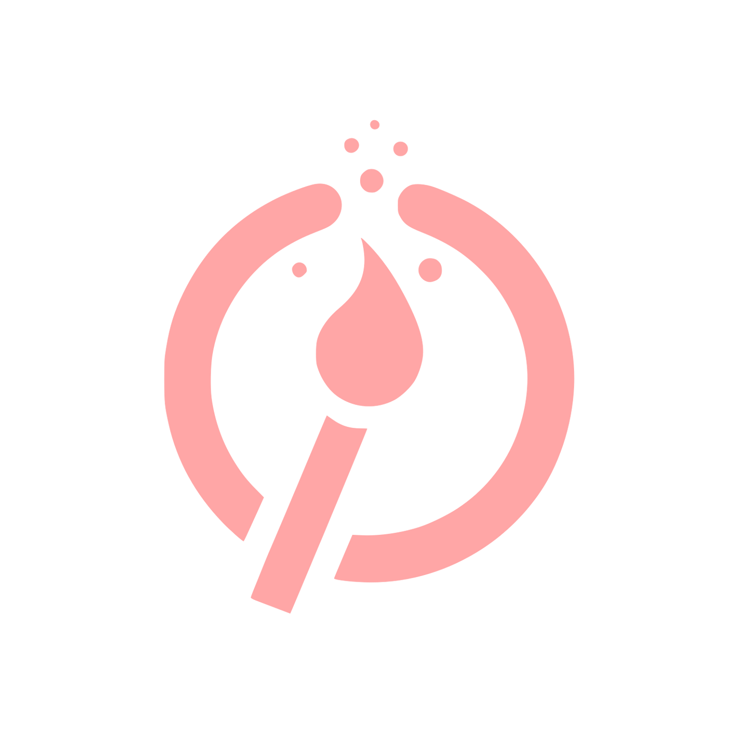 Test Tube Logo #ffa6a6