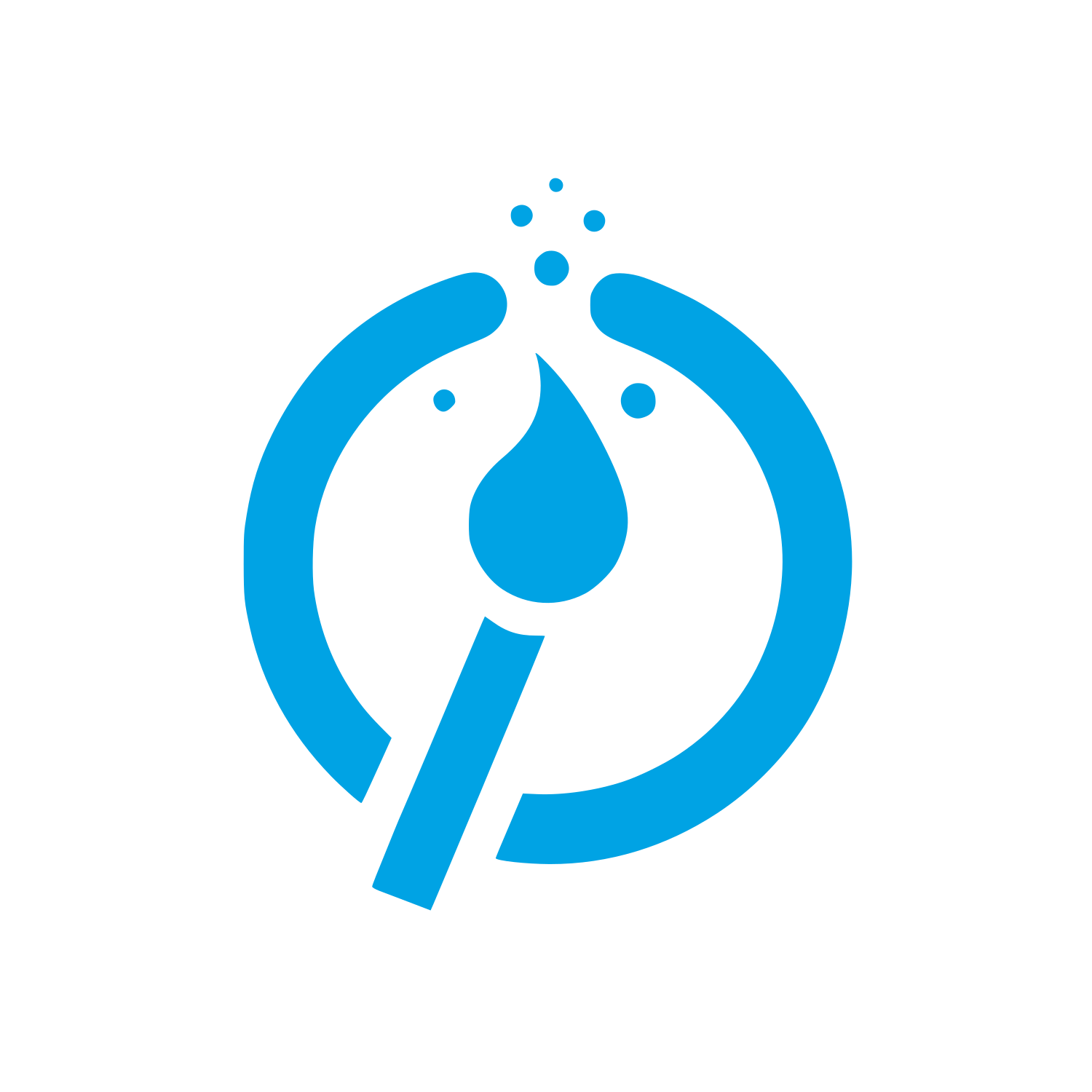 Test Tube Logo #00a3e4