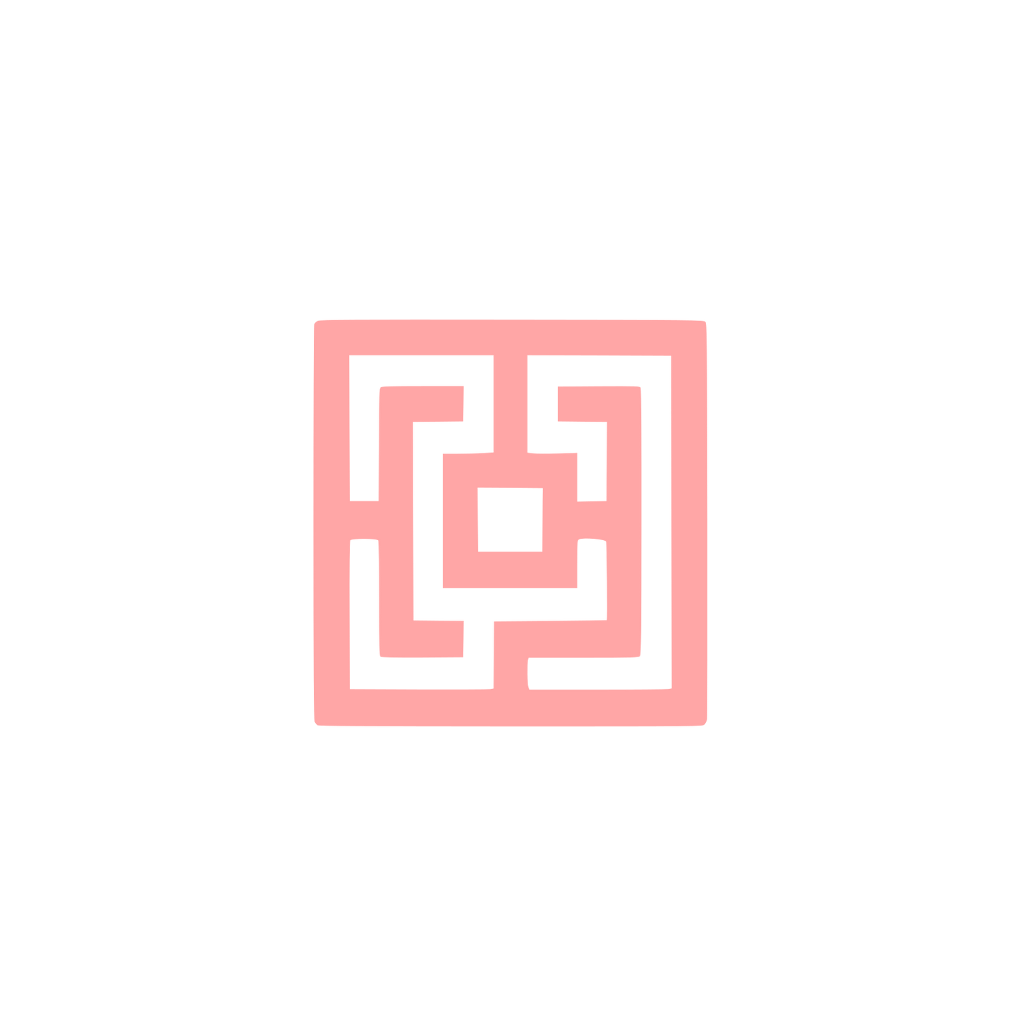 Abstract Maze Logo #ffa6a6