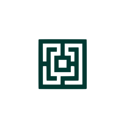 Abstract Maze Logo #003932