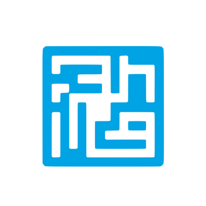 Abstract Maze Logo #00a3e4